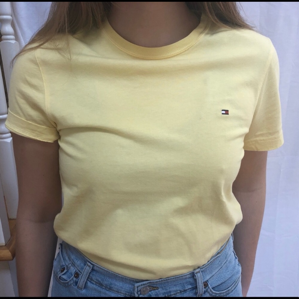 tommy Hilfiger buttercream shirt!